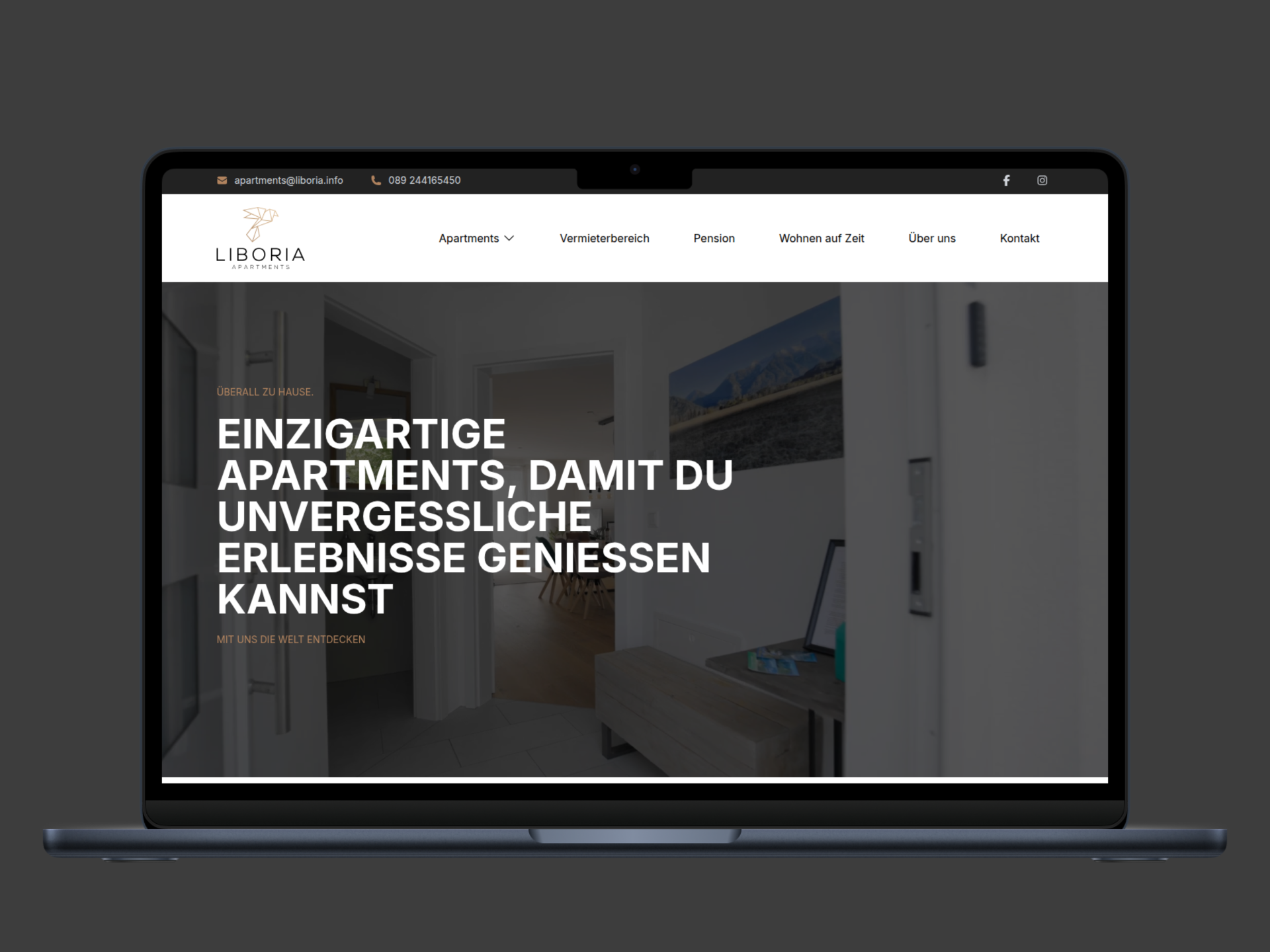 Screenshot Liboria Apartments